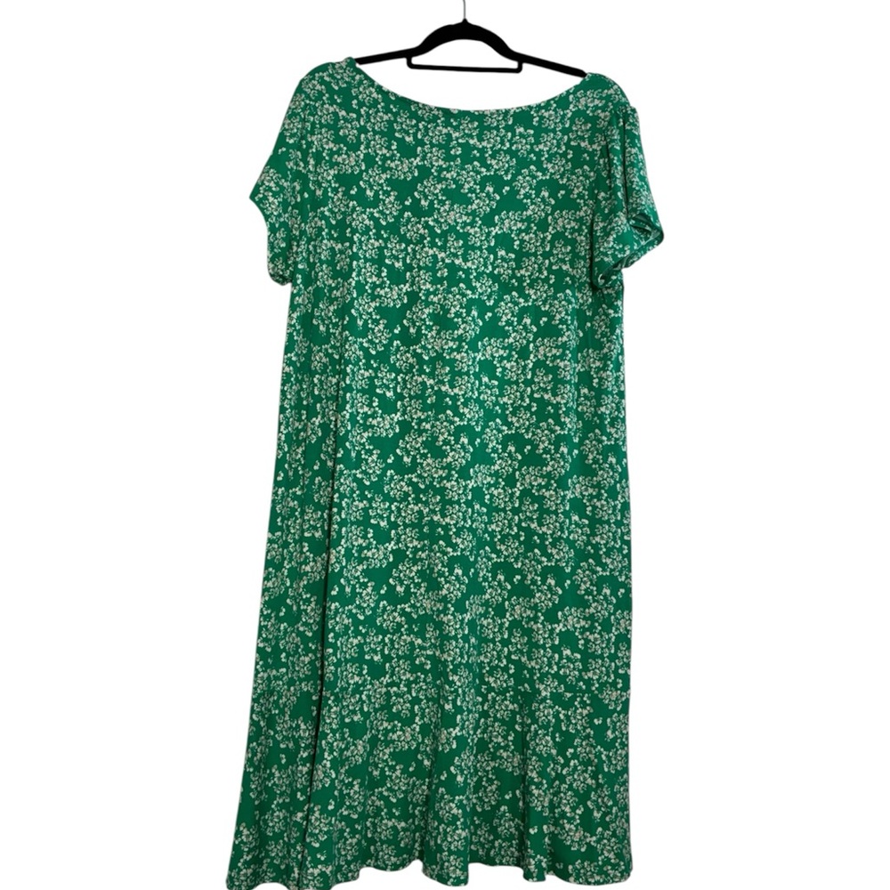 Rachel Zoe Green Floral Stretchy Dress Size 1X NEW